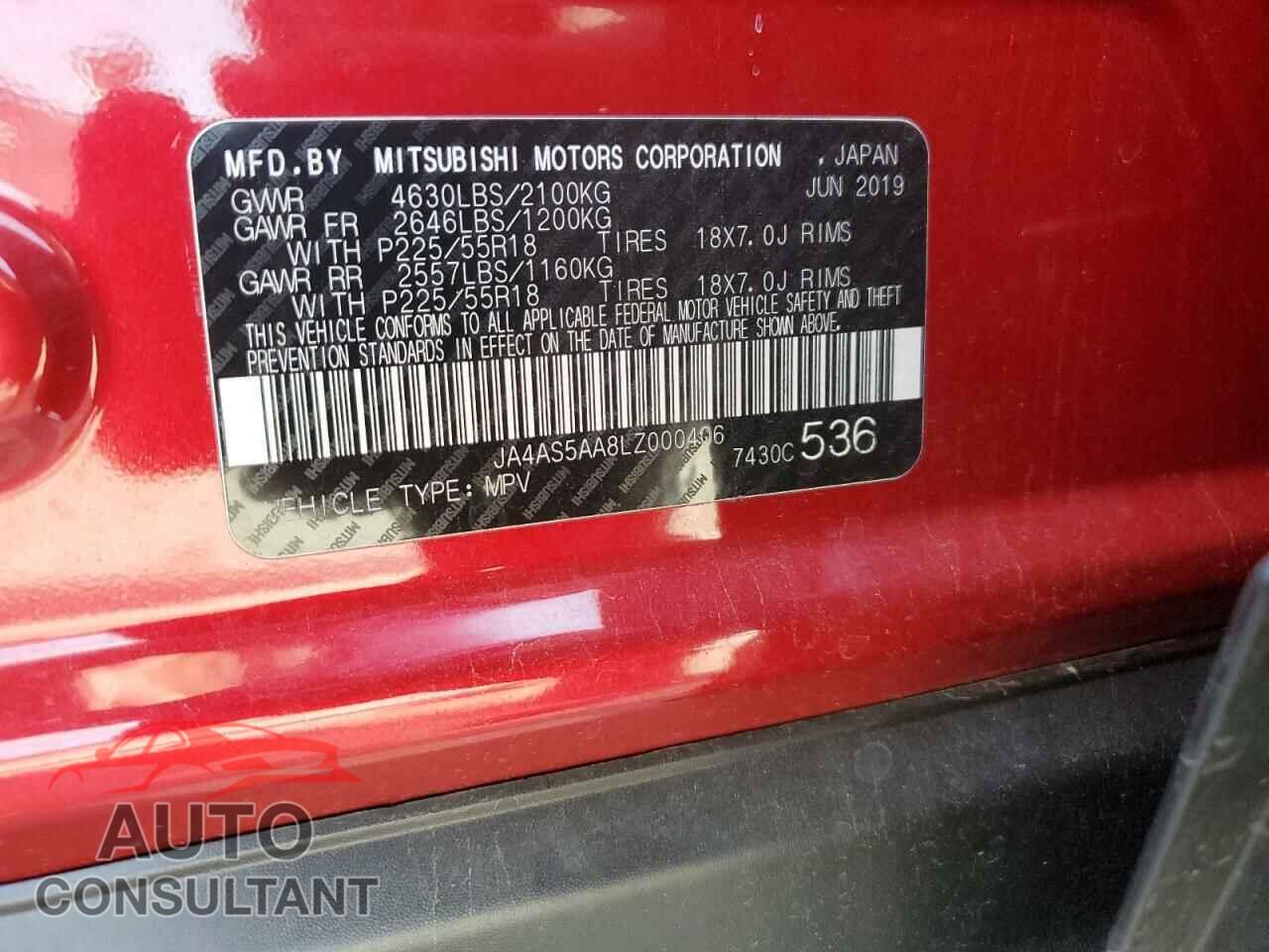 MITSUBISHI ECLIPSE 2020 - JA4AS5AA8LZ000406