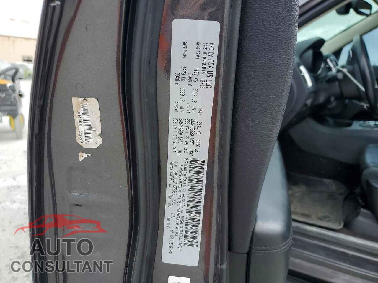 DODGE DURANGO 2017 - 1C4RDJDG7HC763071