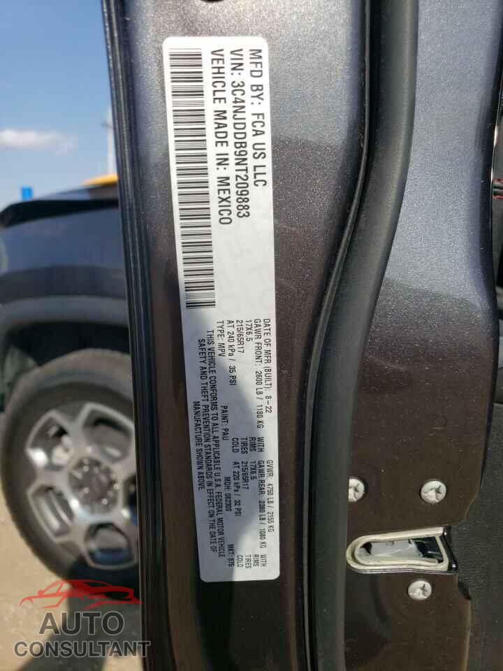 JEEP COMPASS 2022 - 3C4NJDDB9NT209883