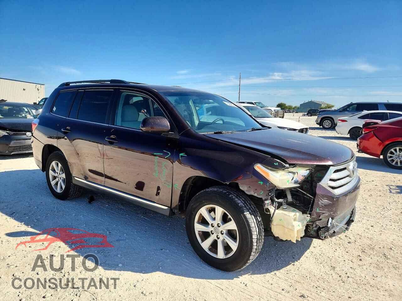 TOYOTA HIGHLANDER 2012 - 5TDBK3EH6CS126738