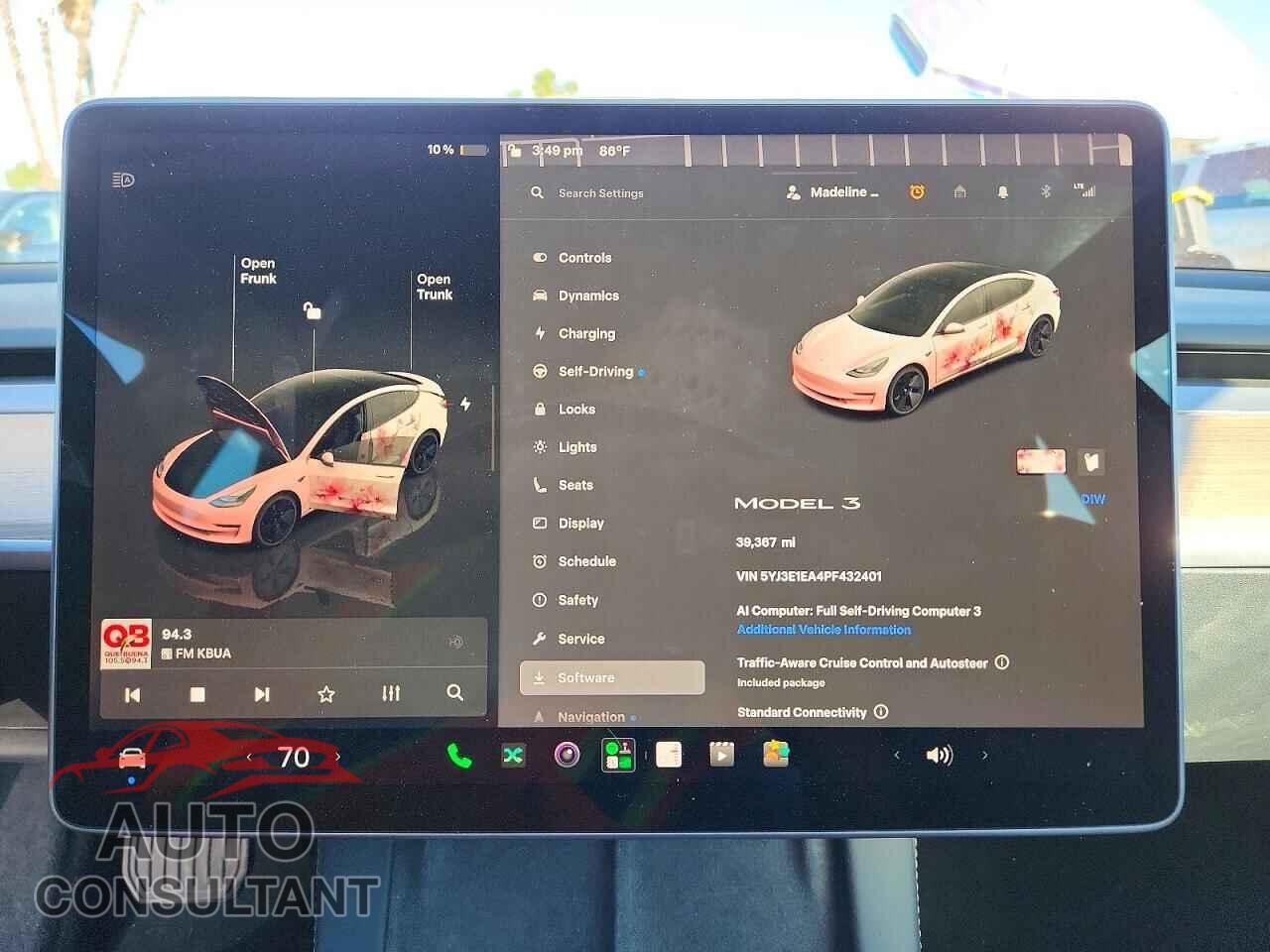 TESLA MODEL 3 2023 - 5YJ3E1EA4PF432401