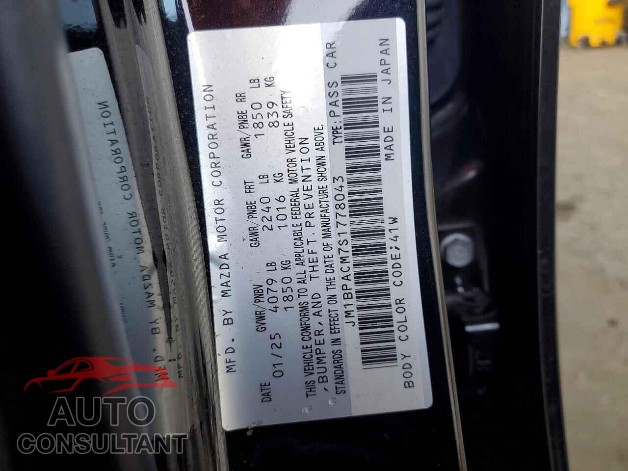 MAZDA 3 2025 - JM1BPACM7S1778043