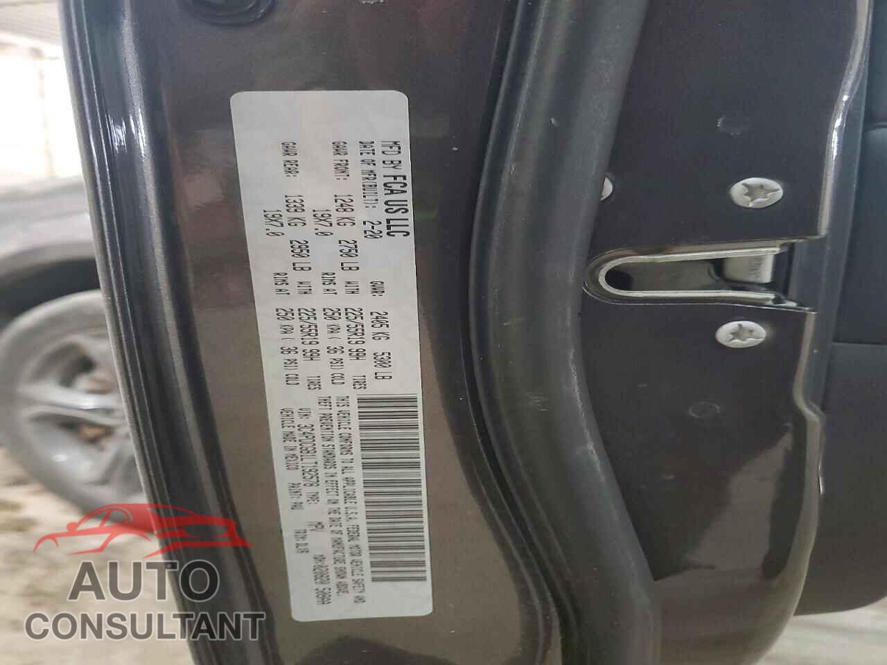 DODGE JOURNEY 2020 - 3C4PDCGB1LT192578