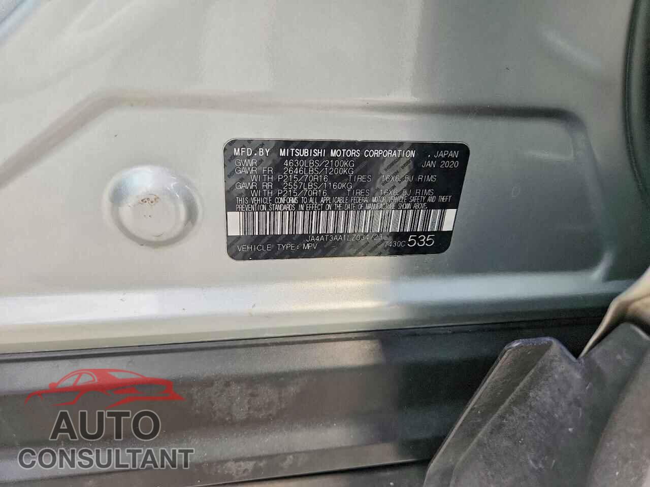 MITSUBISHI ECLIPSE 2020 - JA4AT3AA1LZ034723
