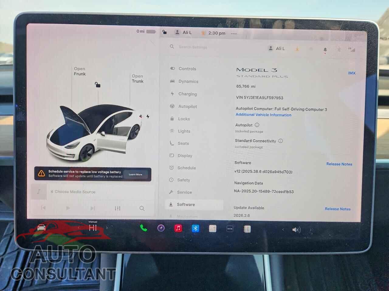TESLA MODEL 3 2020 - 5YJ3E1EA9LF597953