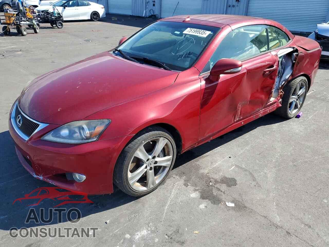 LEXUS IS 2012 - JTHFE2C2XC2508195