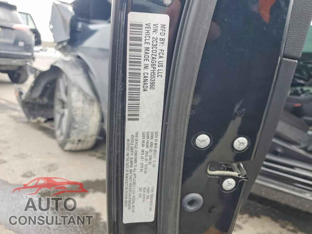 DODGE CHALLENGER 2023 - 2C3CDZAG6PH553960