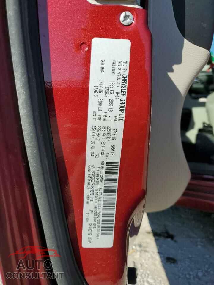 DODGE CARAVAN 2015 - 2C4RDGCG7FR524970