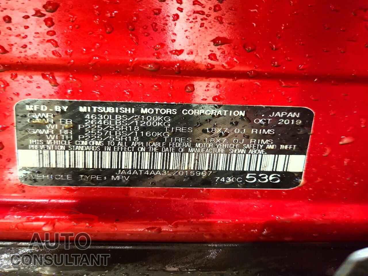 MITSUBISHI ECLIPSE CROSS 2020 - JA4AT4AA3LZ015967