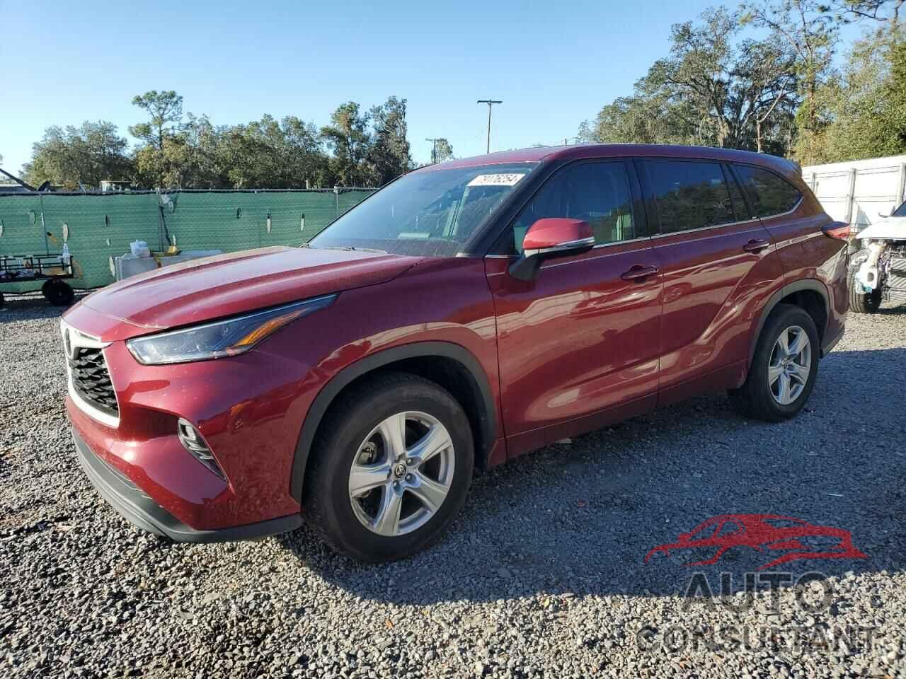 TOYOTA HIGHLANDER 2021 - 5TDZZRAH5MS531669