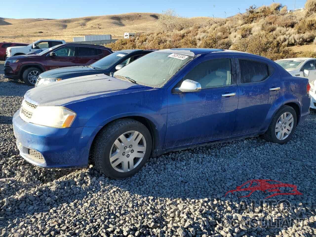 DODGE AVENGER 2013 - 1C3CDZAB0DN754146