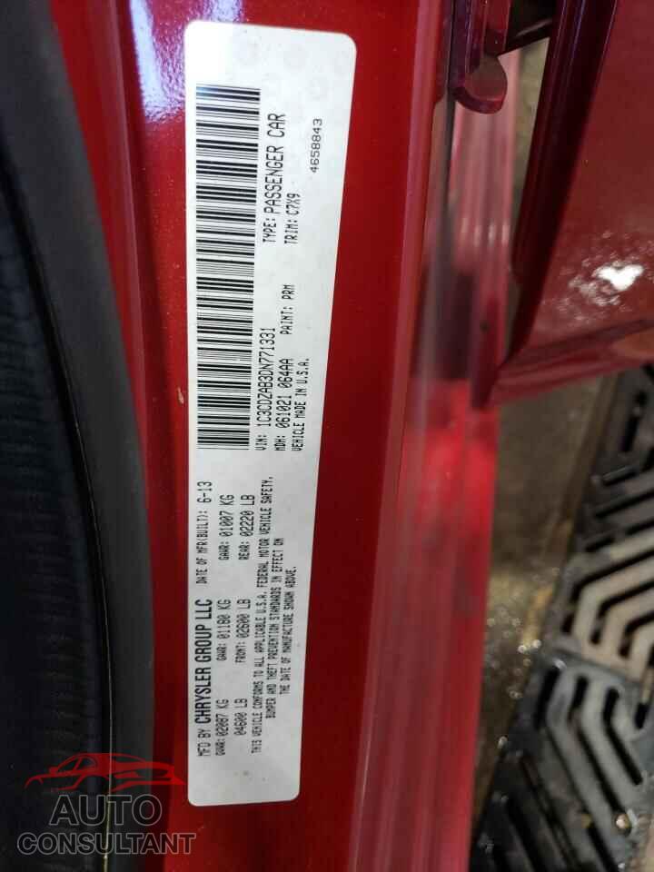 DODGE AVENGER 2013 - 1C3CDZAB3DN771331