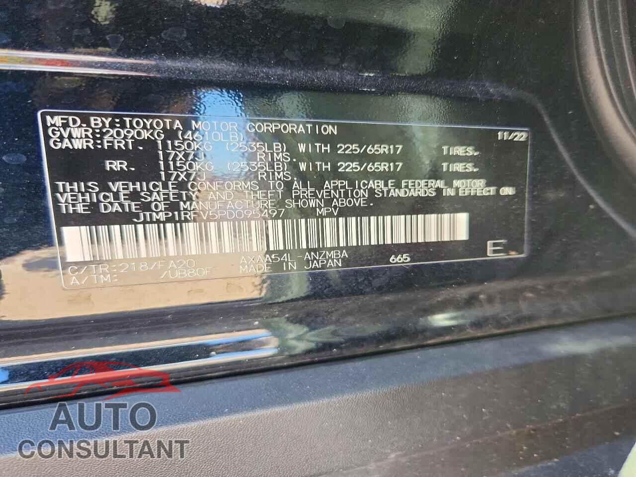 TOYOTA RAV4 2023 - JTMP1RFV5PD095497