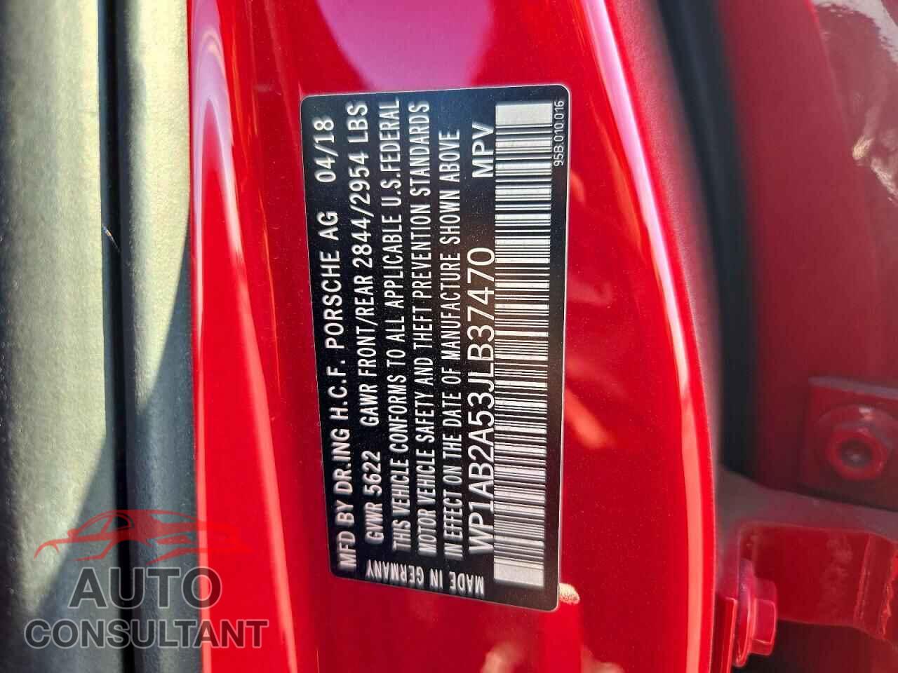 PORSCHE MACAN 2018 - WP1AB2A53JLB37470