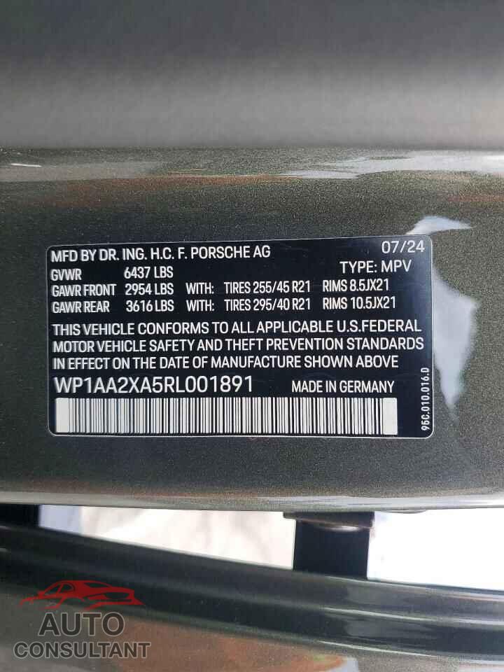 PORSCHE MACAN 4 2024 - WP1AA2XA5RL001891