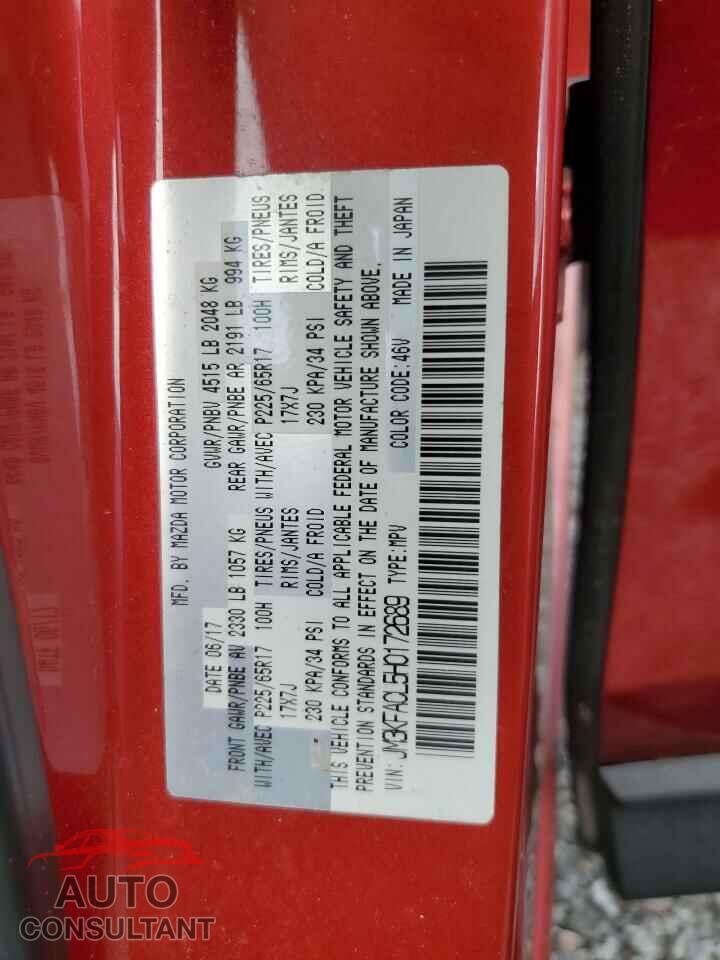 MAZDA CX-5 2017 - JM3KFACL5H0172689