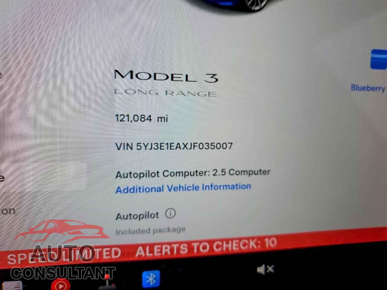 TESLA MODEL 3 2018 - 5YJ3E1EAXJF035007