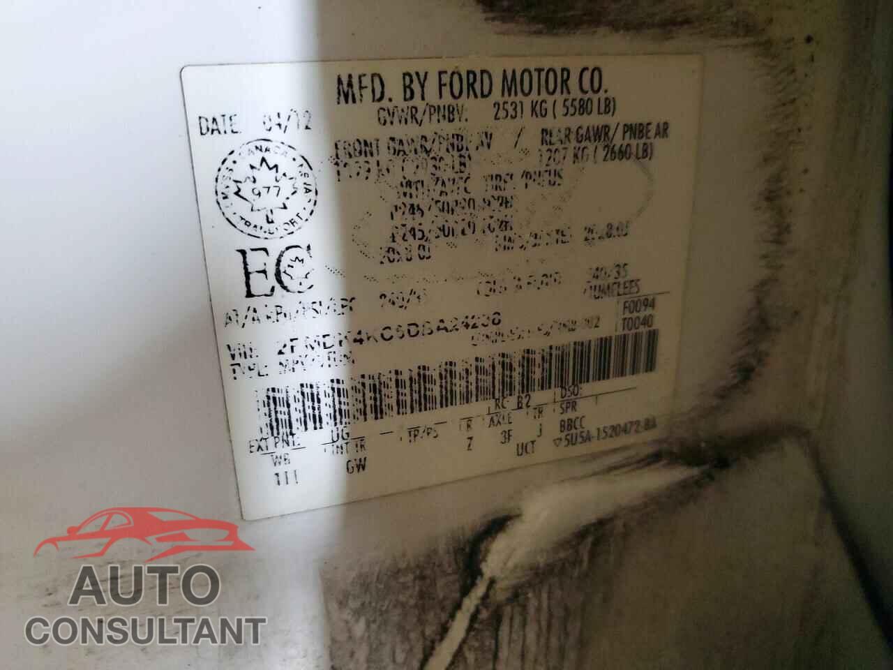 FORD EDGE 2013 - 2FMDK4KC5DBA24238