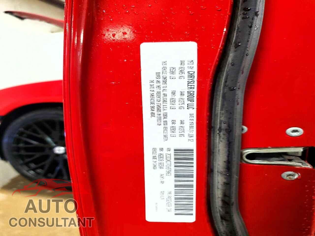 DODGE CHARGER 2012 - 2C3CDXCT7CH279063