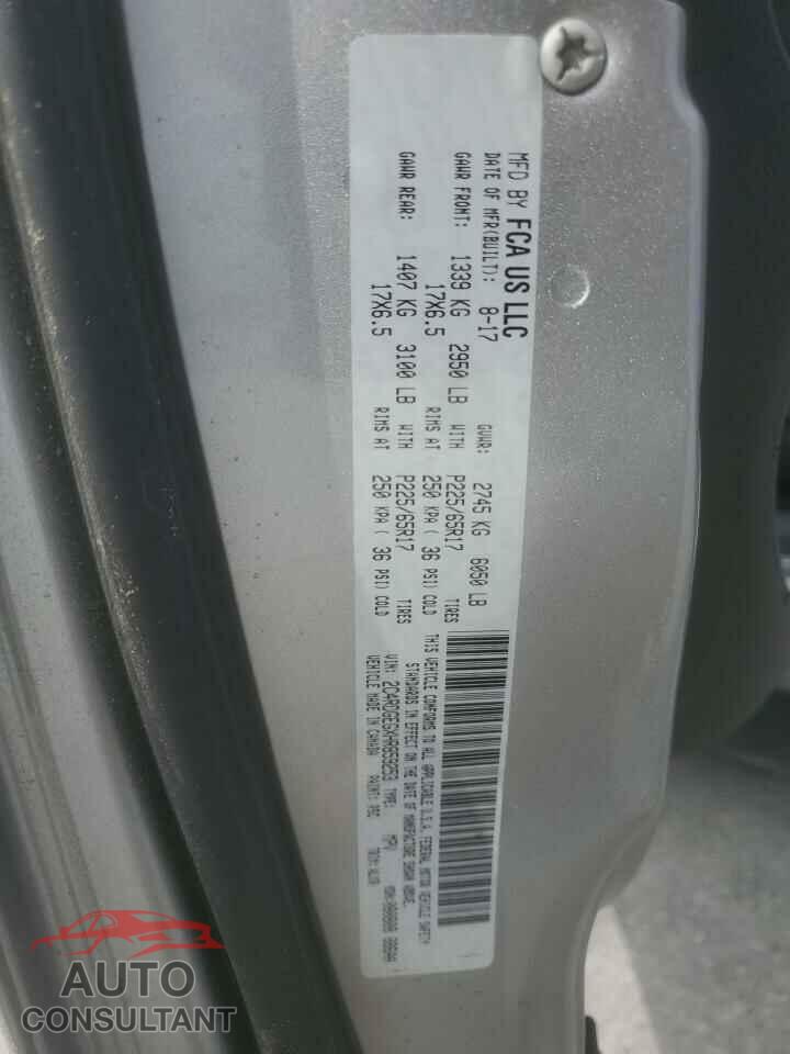 DODGE CARAVAN 2017 - 2C4RDGEGXHR859253