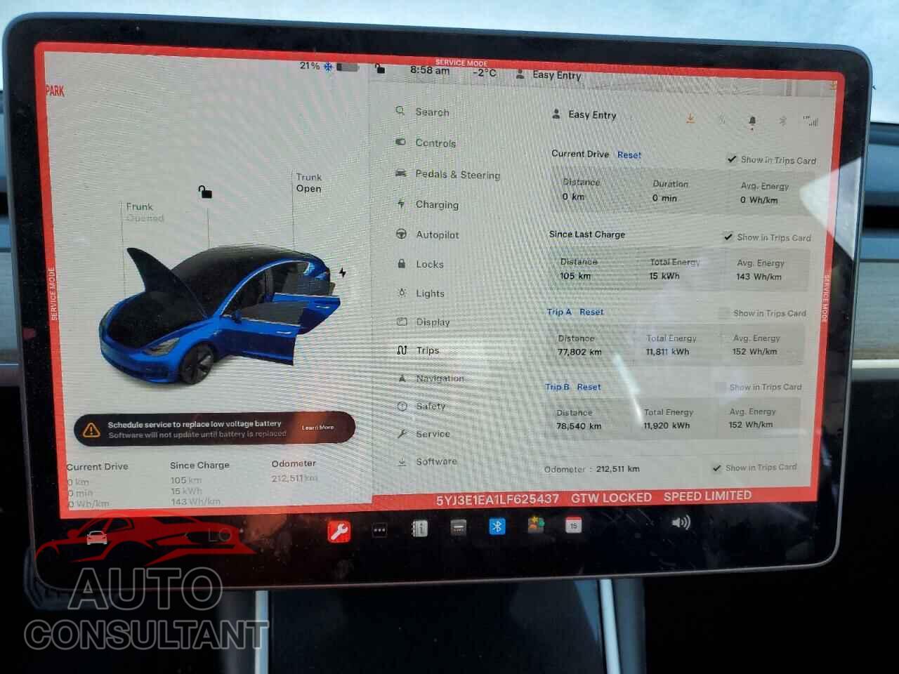 TESLA MODEL 3 2020 - 5YJ3E1EA1LF625437