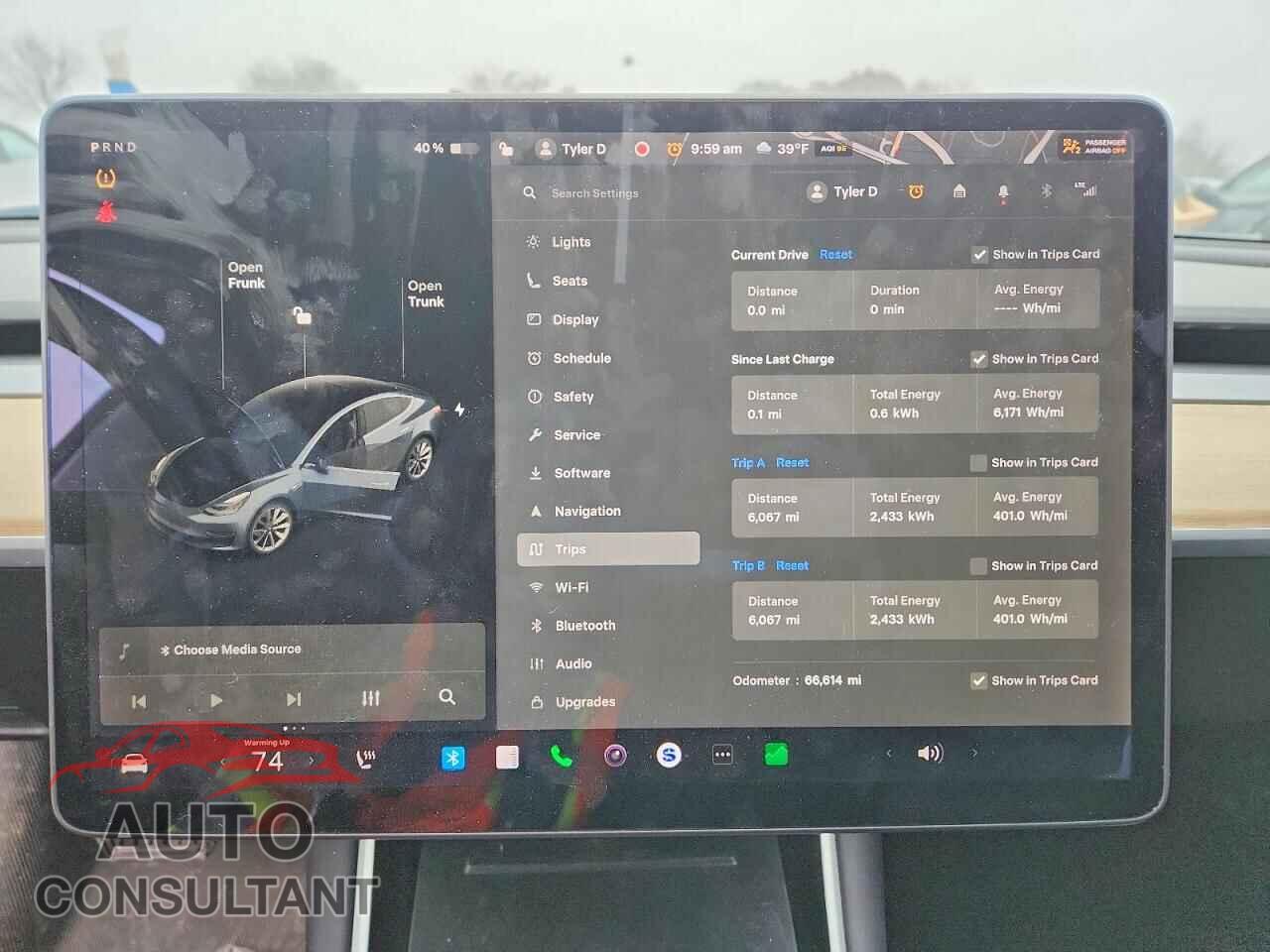 TESLA MODEL 3 2019 - 5YJ3E1EAXKF314359