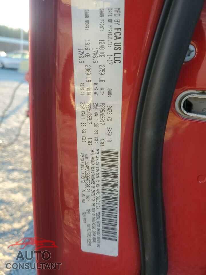 DODGE JOURNEY 2017 - 3C4PDCBG6HT589181