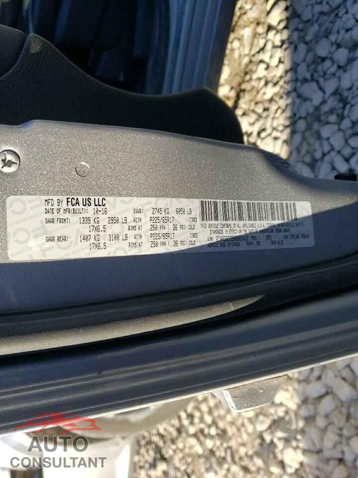 DODGE CARAVAN 2017 - 2C4RDGEG9HR601418