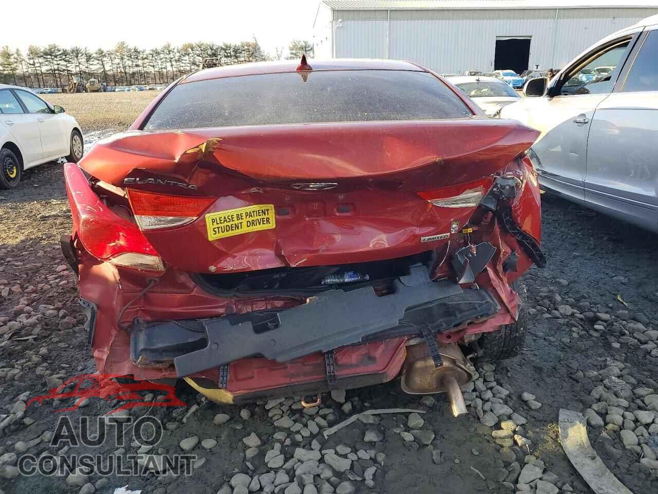 HYUNDAI ELANTRA 2012 - KMHDH4AE5CU302131