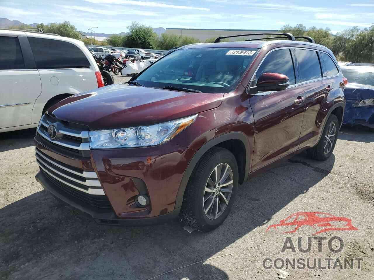 TOYOTA HIGHLANDER 2018 - 5TDKZRFH5JS248193