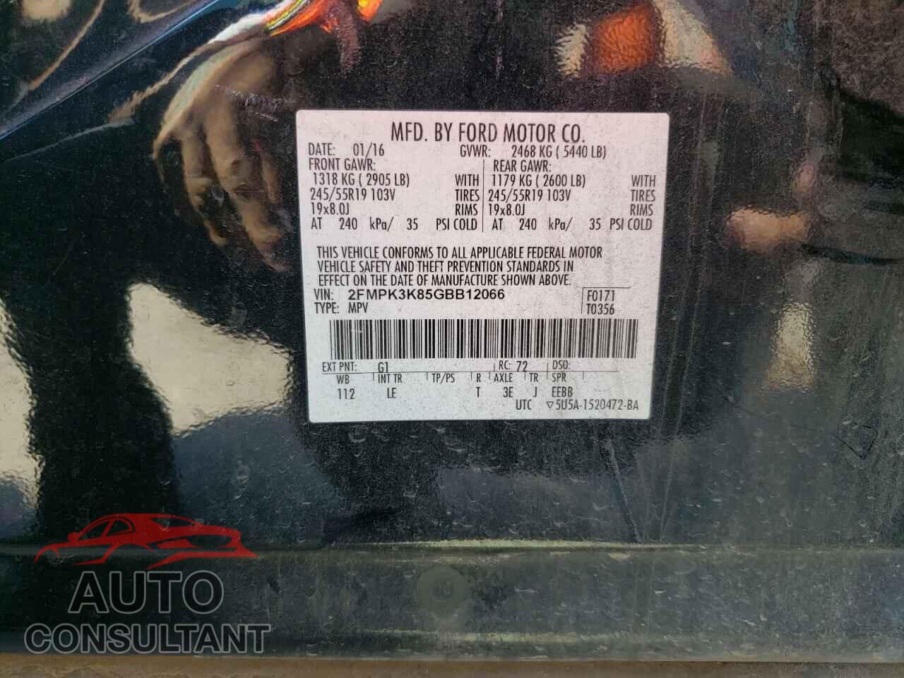FORD EDGE 2016 - 2FMPK3K85GBB12066