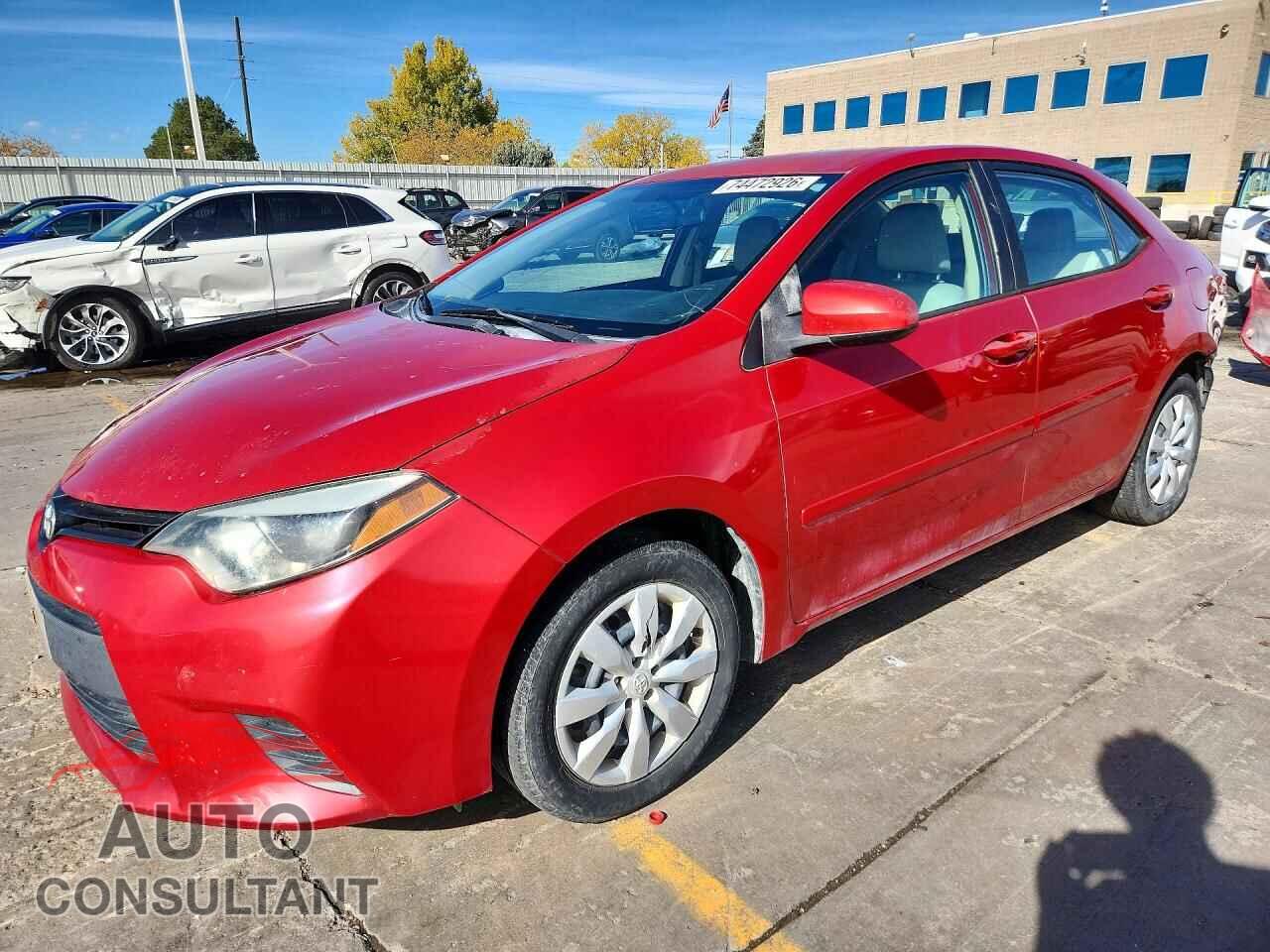 TOYOTA COROLLA 2014 - 5YFBURHE5EP161992