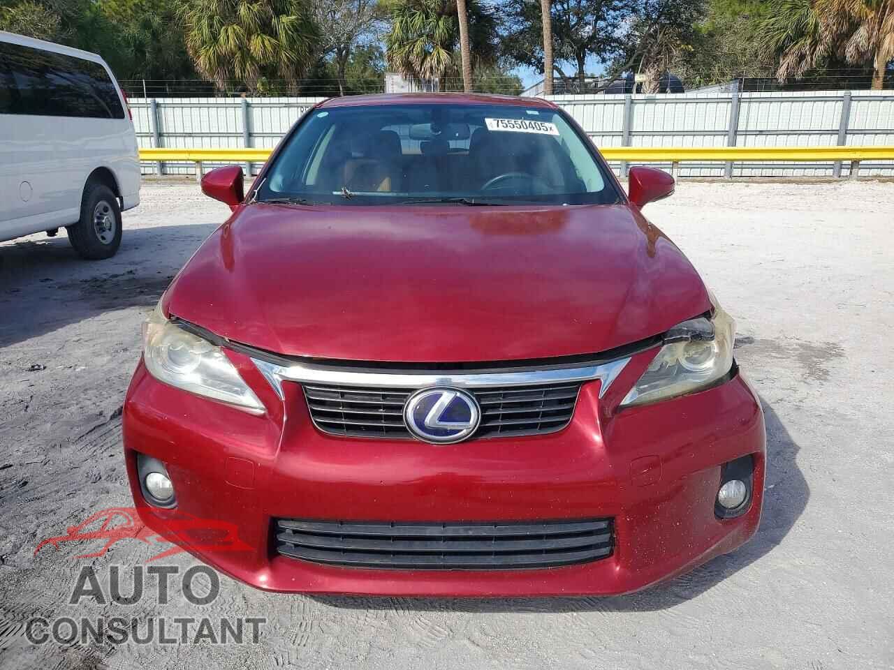 LEXUS CT 200 2012 - JTHKD5BH4C2057239