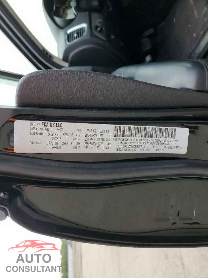 DODGE DURANGO 2017 - 1C4RDJDG3HC945057