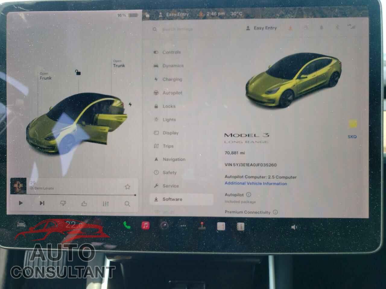 TESLA MODEL 3 2018 - 5YJ3E1EA0JF035260