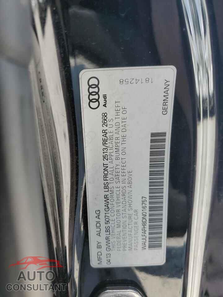 AUDI A5 2013 - WAULFAFH8DN016757