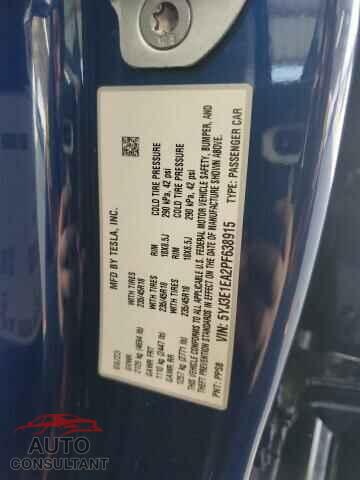 TESLA MODEL 3 2023 - 5YJ3E1EA2PF638915