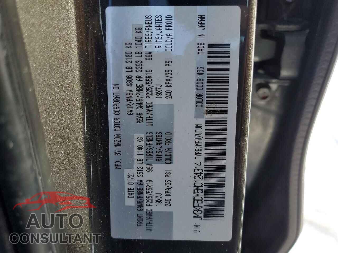 MAZDA CX-5 2021 - JM3KFBDY5M0124314
