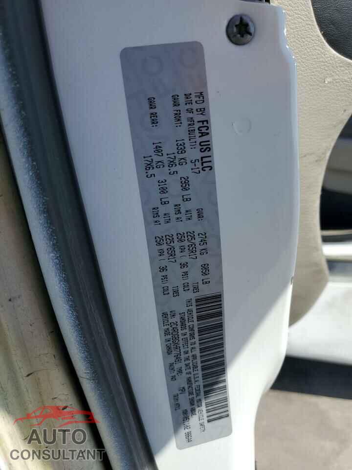 DODGE CARAVAN 2017 - 2C4RDGBGXHR776491