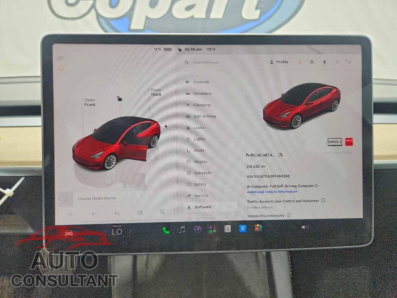TESLA MODEL 3 2023 - 5YJ3E1EA3PF460268