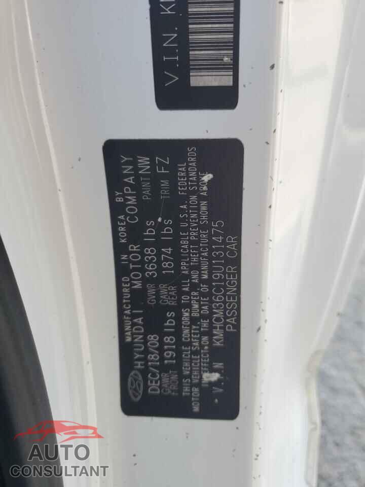 HYUNDAI ACCENT 2009 - KMHCM36C19U131475