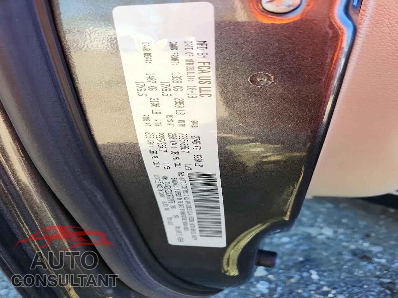 DODGE CARAVAN 2019 - 2C4RDGCG3KR772076