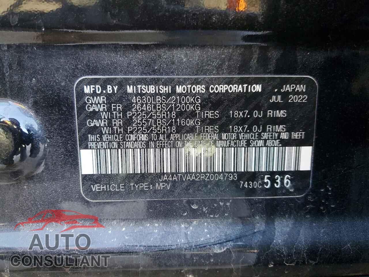 MITSUBISHI ECLIPSE 2023 - JA4ATVAA2PZ004793