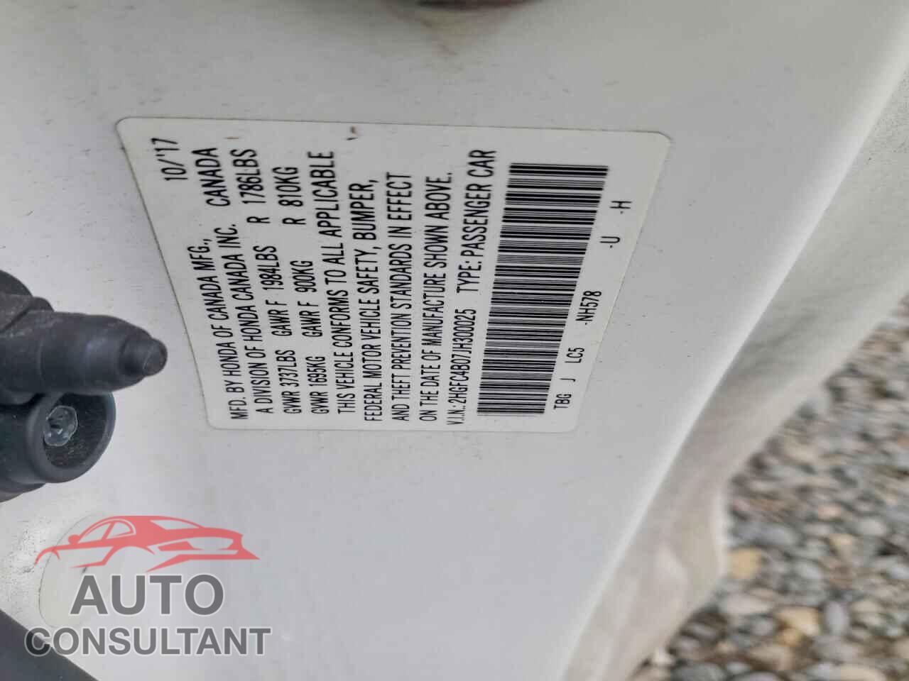 HONDA CIVIC 2018 - 2HGFC4B07JH300025