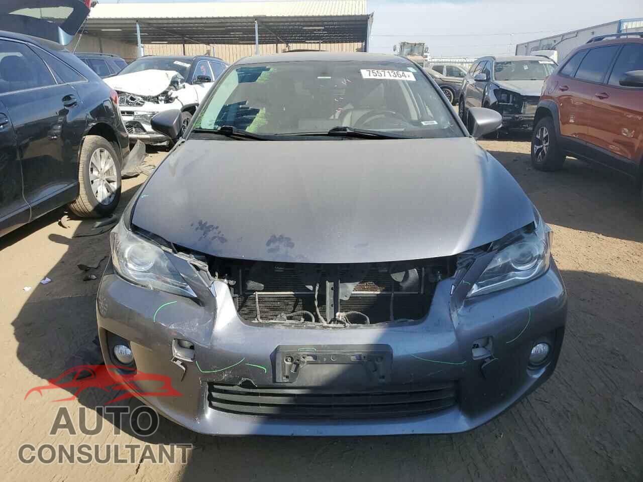 LEXUS CT 200 2012 - JTHKD5BH9C2109965