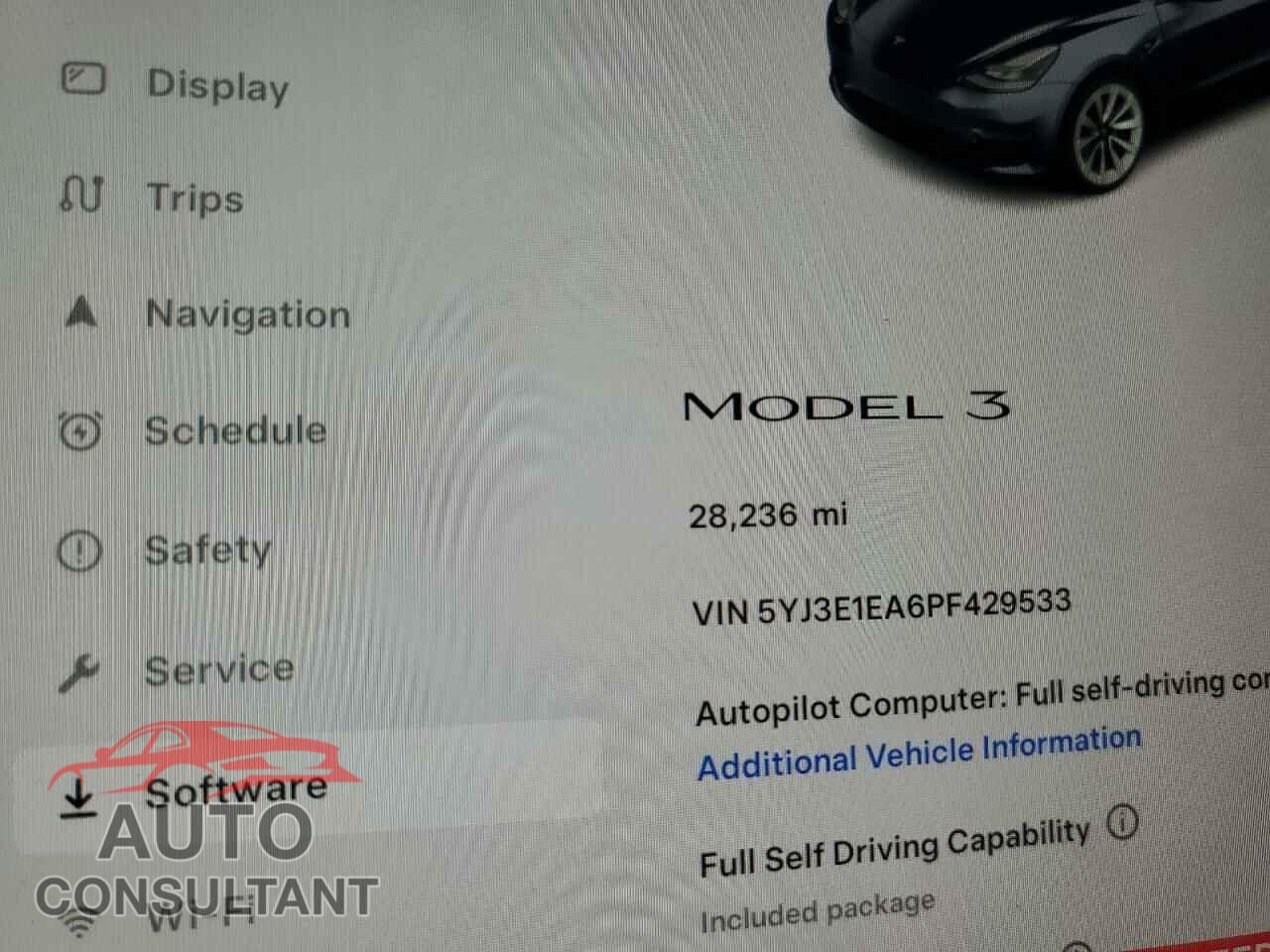 TESLA MODEL 3 2023 - 5YJ3E1EA6PF429533