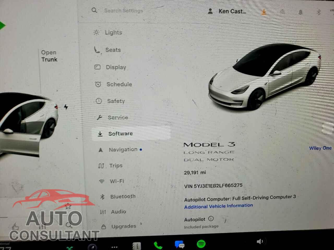 TESLA MODEL 3 2020 - 5YJ3E1EB2LF665275