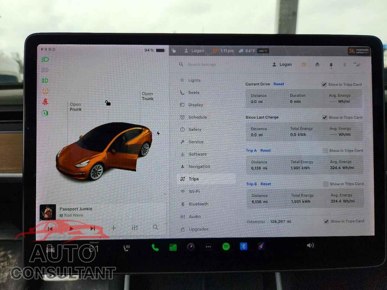 TESLA MODEL 3 2018 - 5YJ3E1EB6JF064383