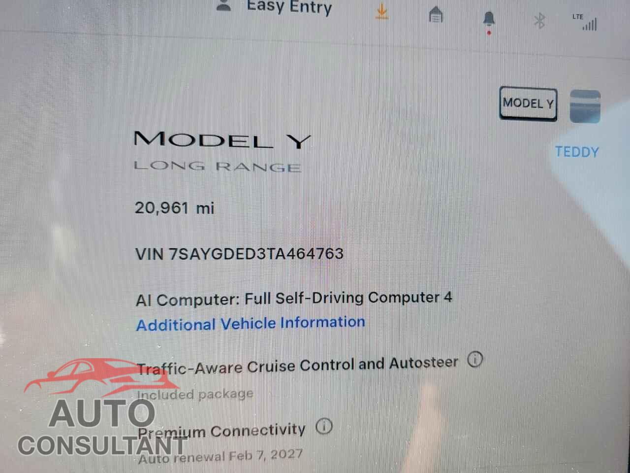 TESLA MODEL Y 2026 - 7SAYGDED3TA464763