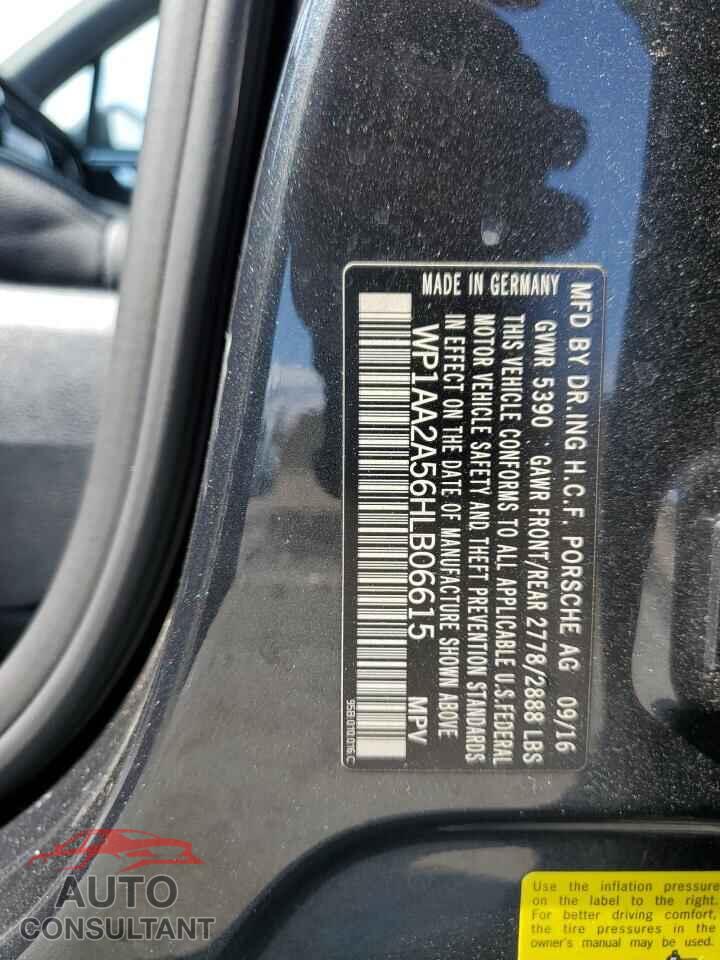 PORSCHE MACAN 2017 - WP1AA2A56HLB06615